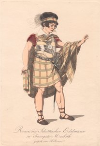 Personages uit een Duitse productie van Macbeth (een van zes etsen)