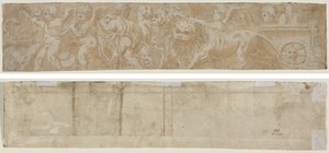Wagen Getrokken door Leeuwen met Amorini (recto)