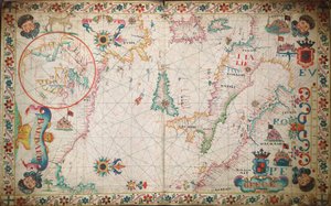Kaart van de zuidelijke Middellandse Zee en Adriatische Zee, c.1600