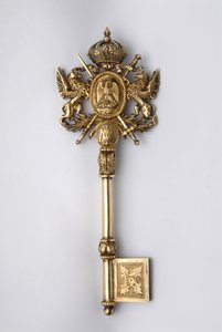 Sleutel van Chambellan, Mexico. Periode van koning Maximiliaan I (1832-1867) door Unknown artist