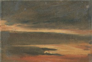 Wolken bij zonsondergang door Unknown artist