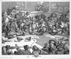 Hanenvechten - gravure door Unknown artist