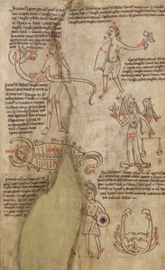 Sterrenbeeld diagrammen door Unknown artist