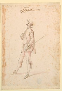 Kostuumontwerp: Een kapitein voor een ballet door Unknown artist
