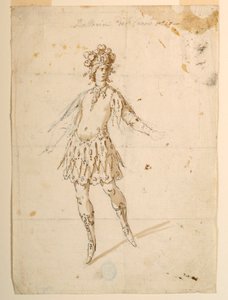 Kostuumontwerp: Danser om op een wagen op te treden voor een ballet door Unknown artist