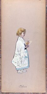 Kostuum door Il Bambino (Il Dolore) voor de creatie van Madame Butterfly door Giacomo Puccini in 1904. Collectie van het Museo della Scala in Milaan