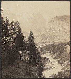 Courmayeur Vallei door Unknown artist