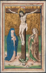 Kruisiging met de Maagd Maria en Sint Jan (recto); Sint Sebald met de schenkers Paul Volkmayr en Sebald Schreyer (verso) door Unknown artist