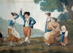 Dansers in Frascati nabij Rome