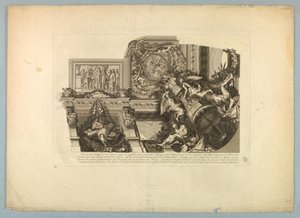 Decoraties door Lebrun en Mignard in het paleis van Versailles door Unknown artist