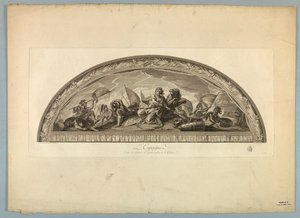Decoraties door Lebrun en Mignard in het Paleis van Versailles door Unknown artist