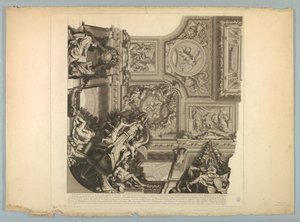 Decoraties door Lebrun en Mignard in het Paleis van Versailles door Unknown artist