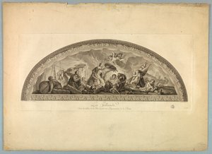 Versieringen door Lebrun en Mignard in het Paleis van Versailles door Unknown artist