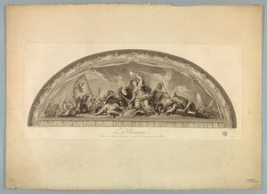 Decoraties door Lebrun en Mignard in het Paleis van Versailles door Unknown artist