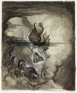 De afdaling naar de hel door Unknown artist
