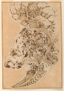 Ontwerp voor een Decoratieve Burgonet door Unknown artist