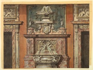 Ontwerp voor een Halmuur door Unknown artist