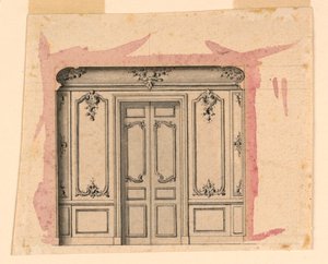 Ontwerp voor een Salonmuur door Unknown artist