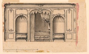 Ontwerp voor een salonmuur door Unknown artist