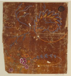 Ontwerp voor een Geweven Stof, Fragment door Unknown artist