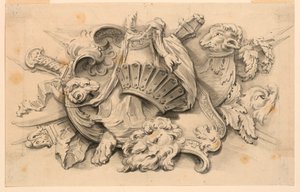 Ontwerp voor trofee van wapens door Unknown artist