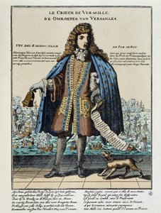 Nederlandse satirische prent tegen Lodewijk XIV: Slag bij de Hougue of de Franse vloot, bewapend om Jacobus II te herstellen en onder bevel van Anne Hilarion van Costentin (Cotentin), Graaf van Tourville (1642-1701), werd verslagen en deels vernietigd op 2 door Unknown artist