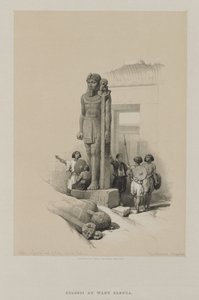 Egypte en Nubië, Deel II: Kolossus voor de Tempel bij Wady Saboua, Nubië door Unknown artist