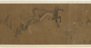 Acht paarden en een stalknecht