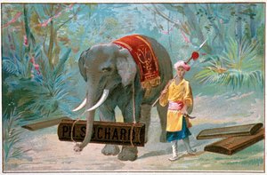 Olifant en Cornac, reclame 