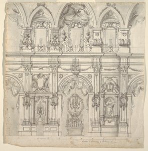 Opstand van het Schip van een Kerk door Unknown artist