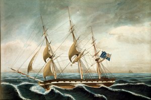 Engelse korvet (prent)