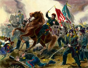 Episode van de Secessieoorlog (1862-1865) of Burgeroorlog in de Verenigde Staten door Unknown artist
