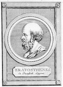 Eratosthenes wiskundige, astronoom, geograaf en dichter. Portret uit 