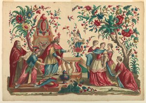 Esther voor Ahasverus door Unknown artist