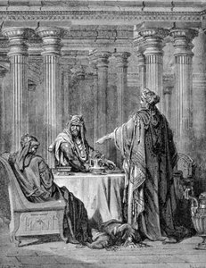 Boek van Esther. 19e eeuwse gravure.