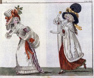 Mode: jonge elegante vrouwen. 1788