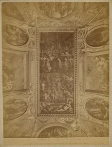Florence - Palazzo Vecchio. Hal van Clemens VII, kroning van keizer Karel V door Unknown artist