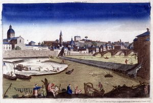 Florence en de rivier de Arno in de 18e eeuw