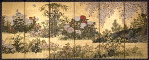 Bloemen en Vlinders door Unknown artist