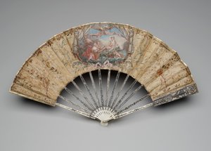 Vouwwaaier met de Geboorte van Venus, c.1770s-80s