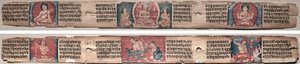 Folio 348, uit een Gandavyuha-soetra (Schrift van de Opperste Array) door Unknown artist
