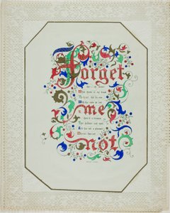 Vergeet mij niet (valentijn) door Unknown artist