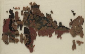 Vier Fragmenten van een Wandkleed: Athena Partheneon door Unknown artist