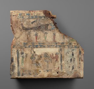 Fragment van een kistdeksel