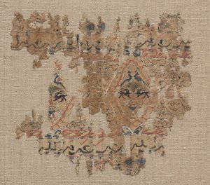Fragment van een Tiraz-stijl textiel door Unknown artist
