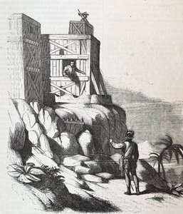 Francisco Roldan spreekt met Adelantado Bartholomew Columbus op het eiland Hispaniola, in Fort Concepcion in 1497 door Unknown artist