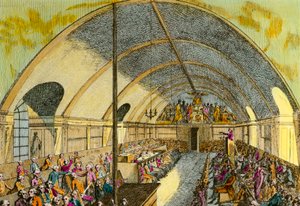 Franse Revolutie: voorstelling van een zitting van de politieke vereniging 