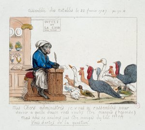 Franse Revolutie: de Vergadering van notabelen van 22 februari 1787 door Unknown artist