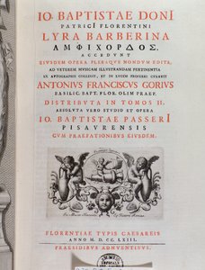 Frontispice van De Lyra Barberina (gravure) door Unknown artist