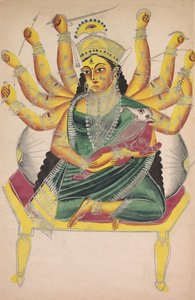 Ganesha-Janani (moeder van Ganesh) door Unknown artist